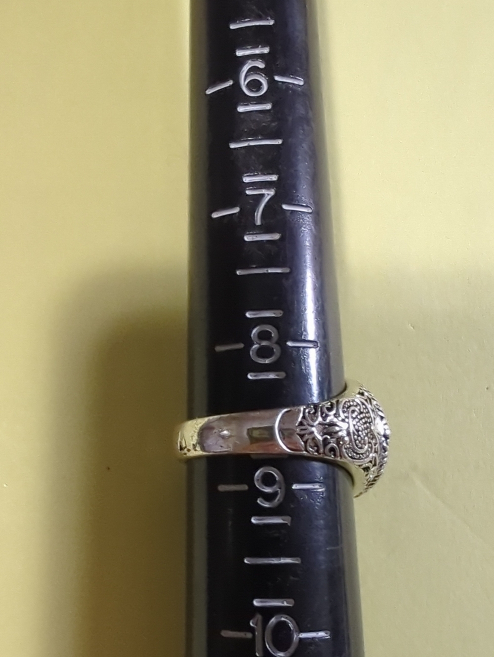 Vintage Evil Eye Ring Hypoallergenic Size 9.5 Unisex - Picture 3 of 16